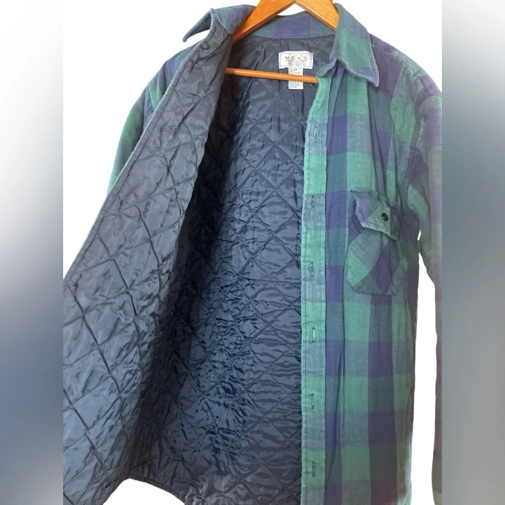 Vintage Mens Store At Sears Lined Flannel Jacket Men's Medium Tall Faded - Picture 3 of 8
